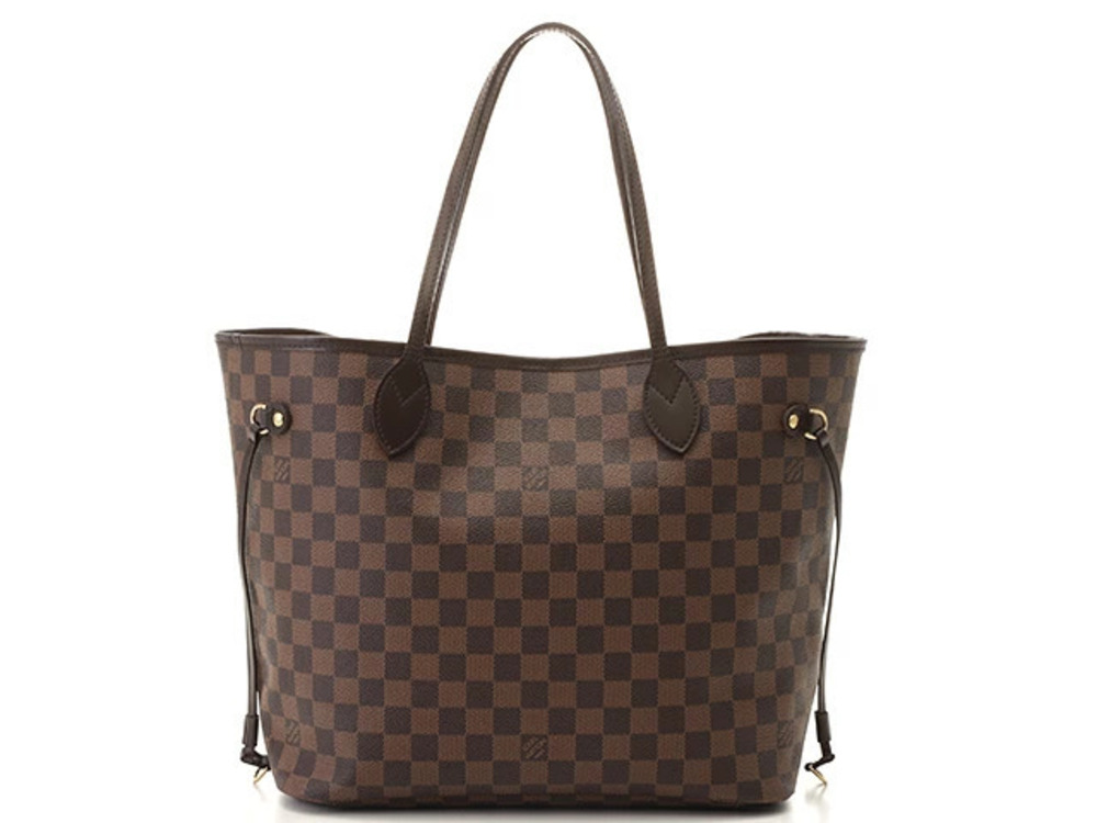 LOUIS VUITTON Neverfull Tote Bag Damier Cerise Red